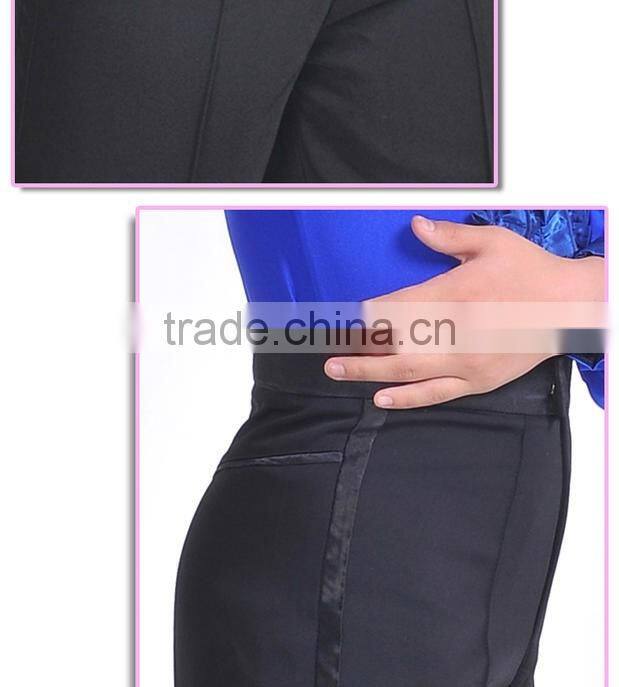 New Boys Latin Dance Black Pants Kids Ballroom Modern Latin Dance Pants