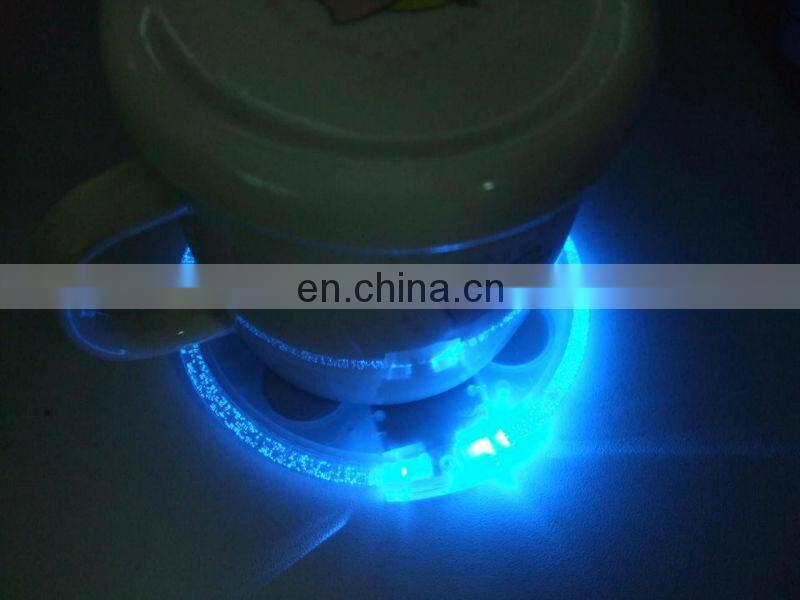 hot selling cheap led flashing bar waterproof drink coaster china