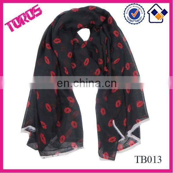 Wholesale women national shwal fan american flag scarf