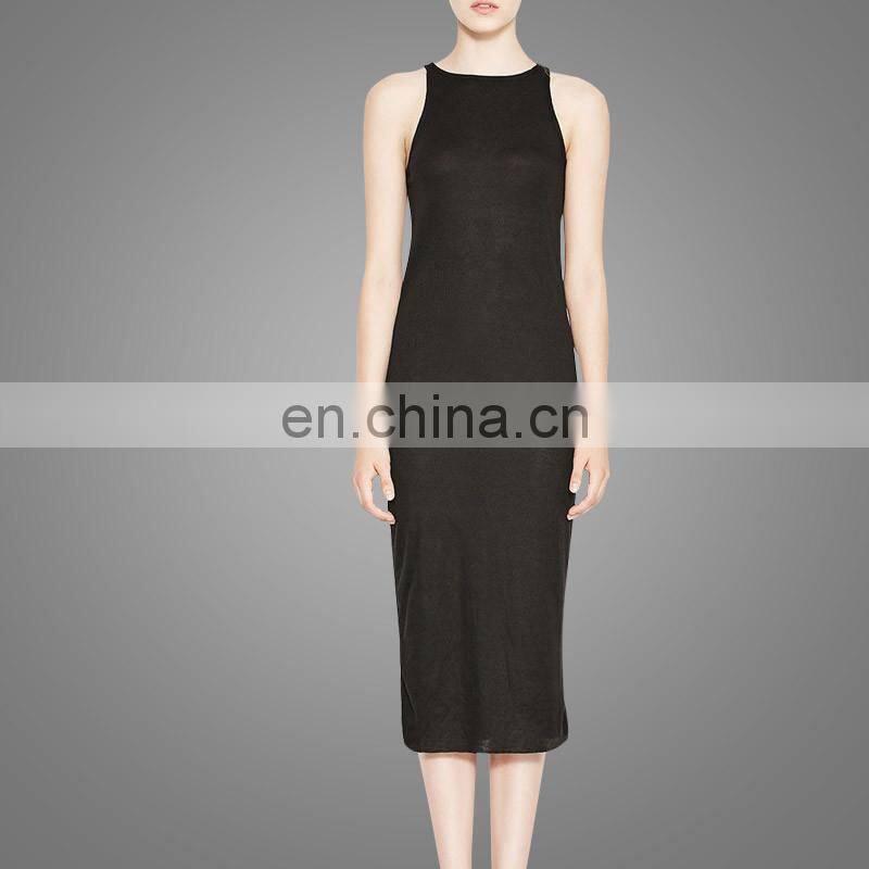 New Design Black Sexy Slim Ladies Dress High Quality Bodycon Party Dress