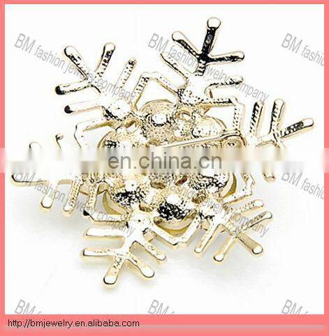 Beautiful Snowflake Crystal Costume Jewelry Pins Brooch