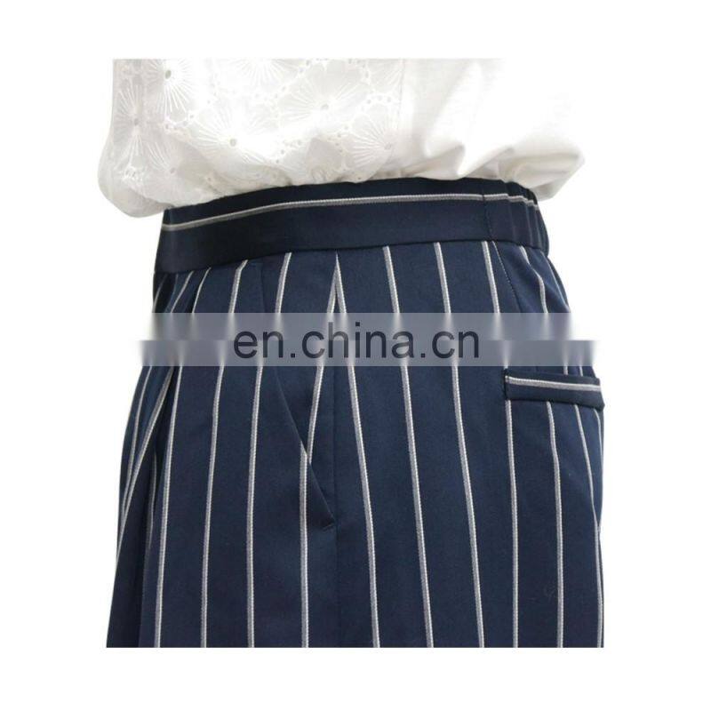 lady hot sale price fashion stripe trousers wide leg pants