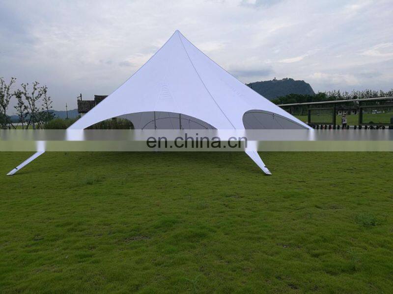 21m pure white high peak big star canopy tent used wedding party tent with factory price