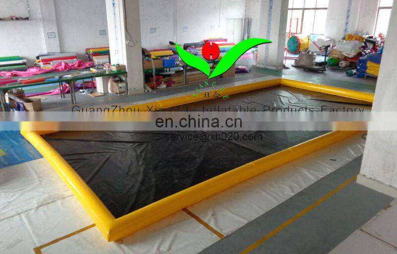 Commercial car mat easy clean water PVC Tarpaulin inflatable wash car mat