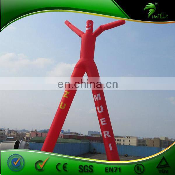 Cheap Inflatable Sky Tube Oxford Material Red Air Dancer, Double Legs Air Dancers For Sale