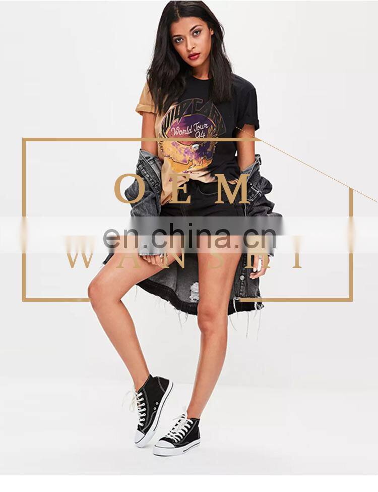 2017 High Quality Summer New Fashion Women T Shirt Ladies Printed Tee Shirt