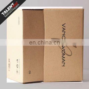 custom private design brand printed paper shoe box with ribbon handle