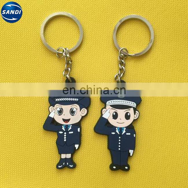 High quality promotional customized soft pvc keychain