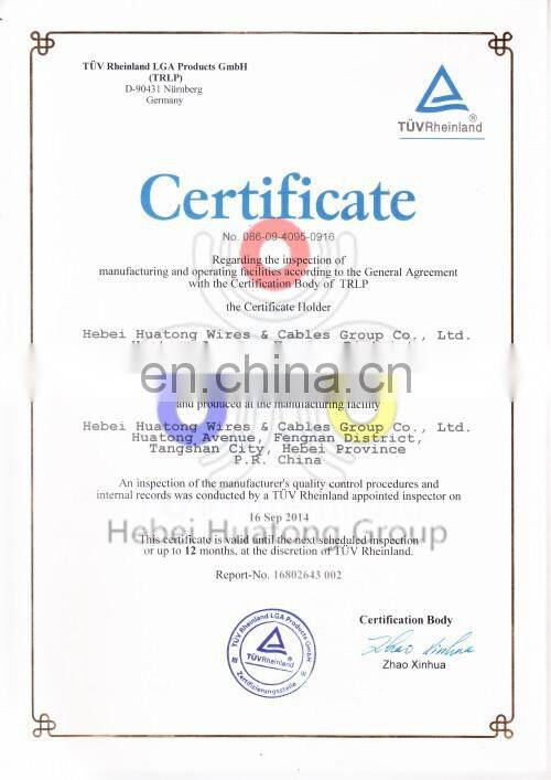 Alibaba China Supplier British standard FLAT twin and earth cable 2.5MM 6242y