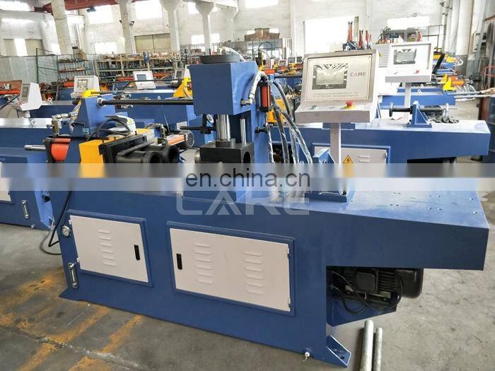 Single station automatic hydraulic conical tube end forming machine for fitting one tube into another