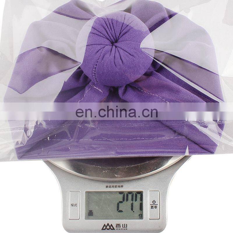 11colors Europe style organic cotton solid color rabbit ear bowknot baby turban hat free choose