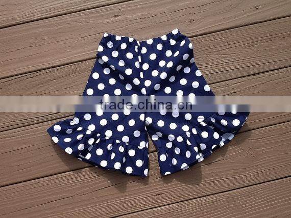 hot sell baby cotton Dot ruffle shorts short pants for kids