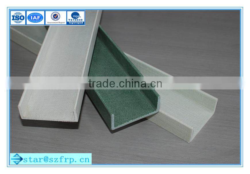 FRP/GRP/glass fiber reinforced plastics channel/frp square tube