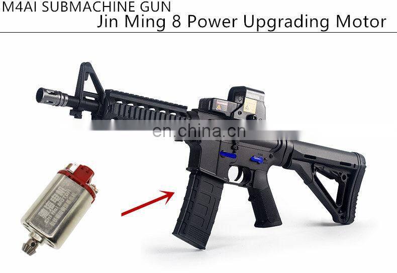 ChiHai Motor Sintered NdFeB 460 speed upgrade kinetic energy Motor M4A1 DIY Mini Gun Model For Collection Metal Alloy Gun