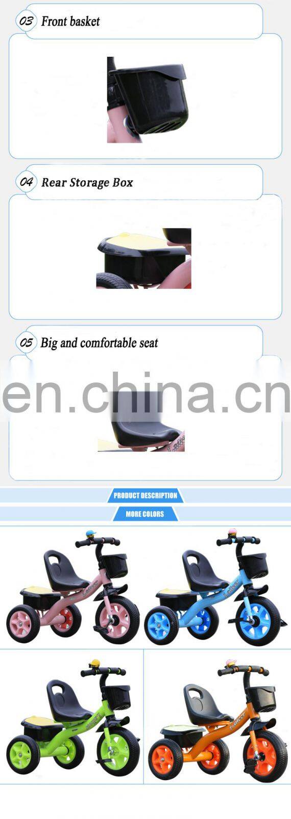 Kids Tricycle With Basket Tricycles Toy Kids Hot Selling Kids Tricycle