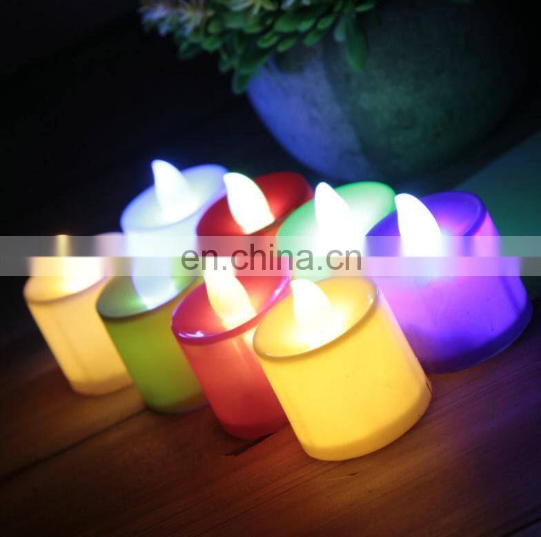 Battery operated decorative led candle flameless led electronic candle light plastic mini led tea/ Led candle light