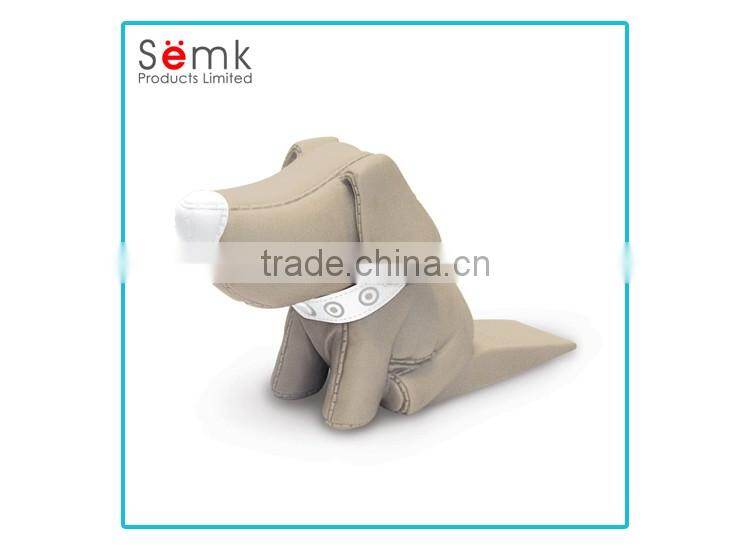 Created decorative door draft stopper sliding magnetic plush dog door stopper