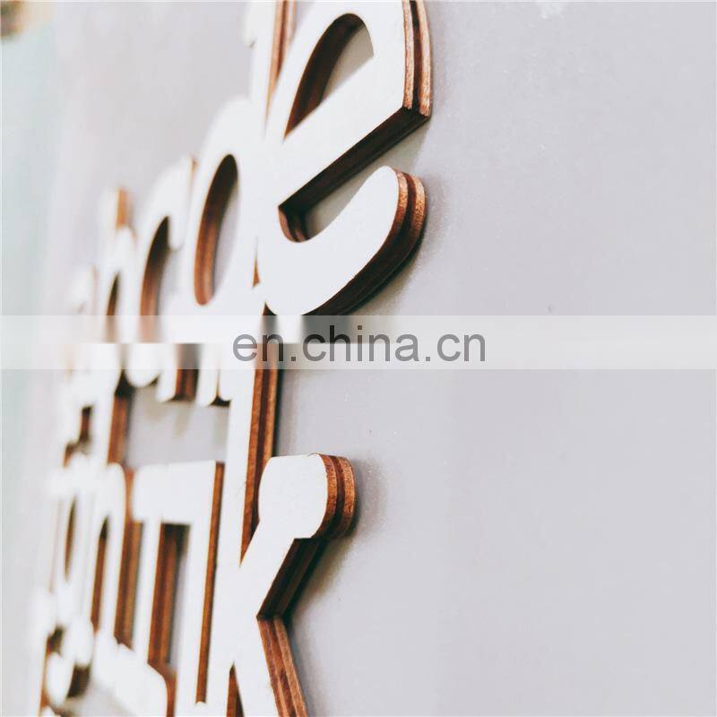 INS simple 26 wooden letters hanging flag party pull flag children's room decoration hanging wall photography props