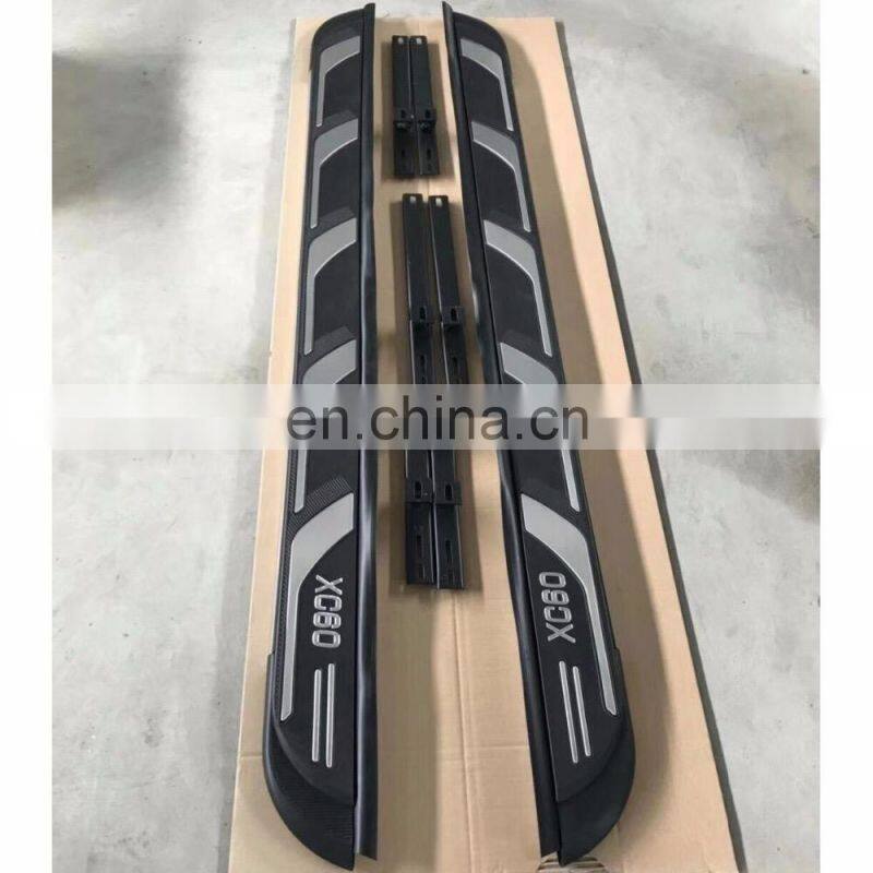 Aluminium Alloy Side Step for car Bars Nerf Bars aluminum Running Board for Volvo XC60 2018 Accessories