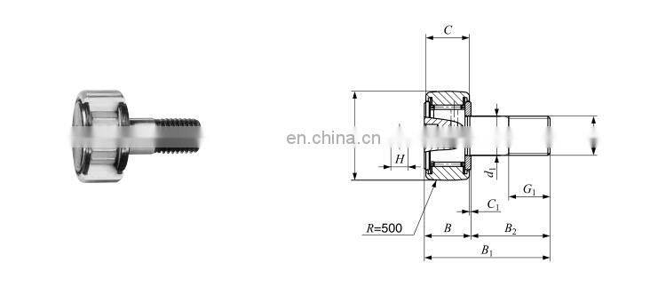 CF 20-1 SG C-Lube Cam Follower With Hexagon Hole CF 20-1 WBUUR