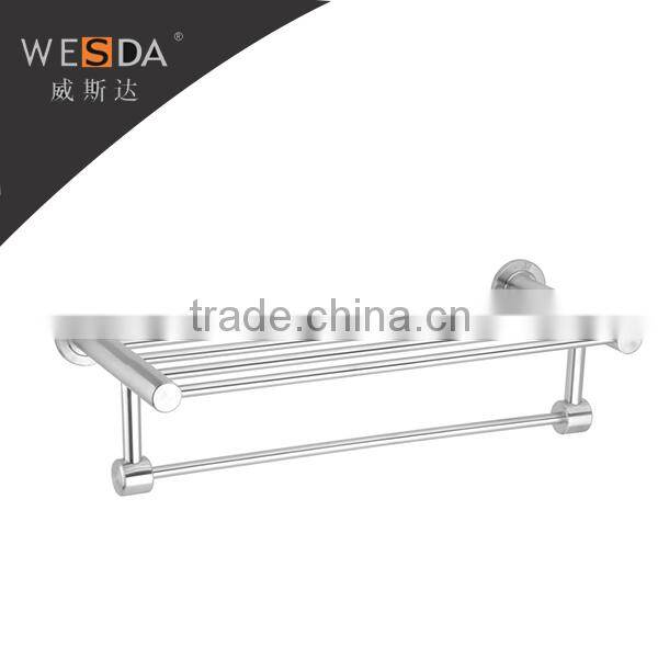 WESDA swing bathroom rack hang towel rack and shelf with hook