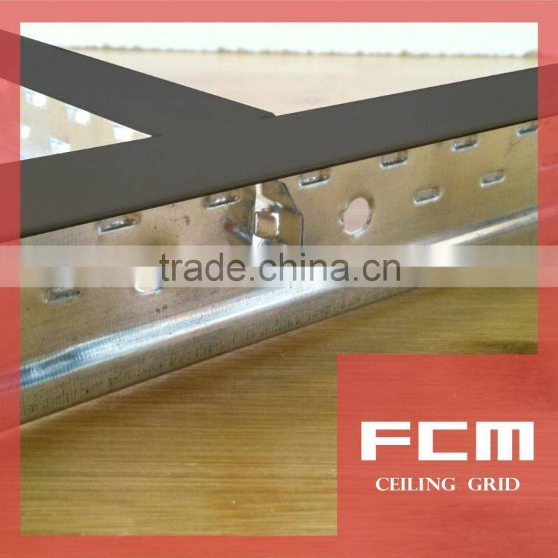 High quality for sale galvanized grid metal ceiling t barblack GI flat