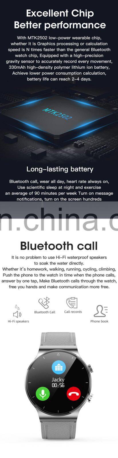 M2 Men BT Call Smartwatch IP68 Waterproof Heart Rate Health Sports Smart Watch Wireless Charging