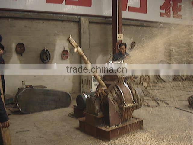 Yulong wood shredder chipper to shred wood logs diametter 25cm ,long 1m BLEECH HARD WOOD to 3mm sawdust from 22kw to 40kw max