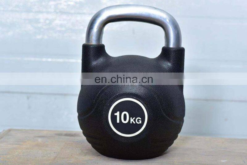 Free Weights Kettle Bell Deadlift Body Shape Building Gym Weight Accessory 8kg to 32kg Rubber Coated Kettlebell for Workout