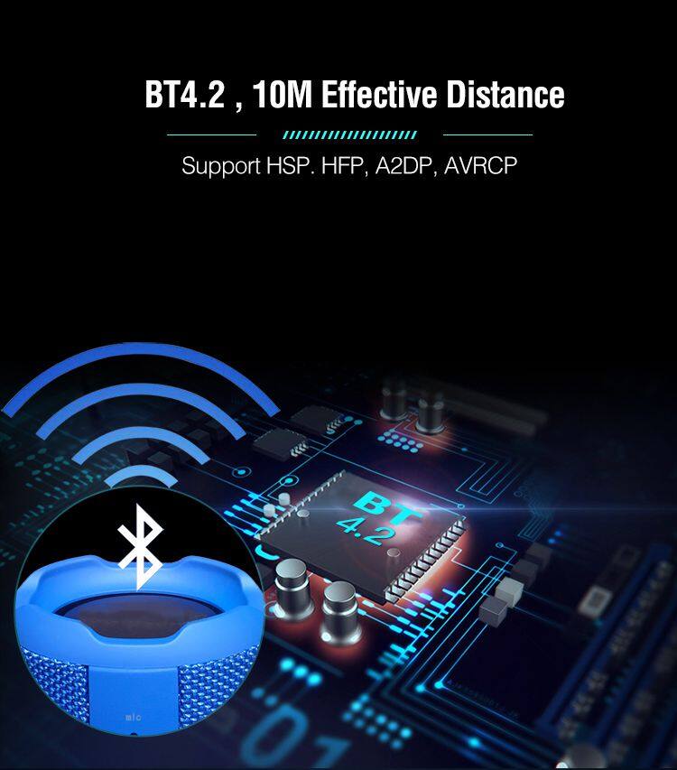 Newest Super Bass Desktop Ipx5 Sports Handsfree Portable Waterproof Outdoor Mini True Wireless Speaker