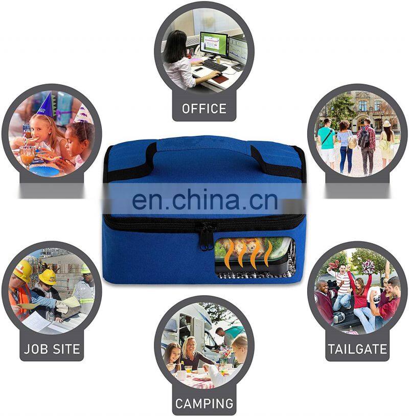 Portable 12V Heating Lunch Bag Portable Food Box for Food Warming With DC Adapter