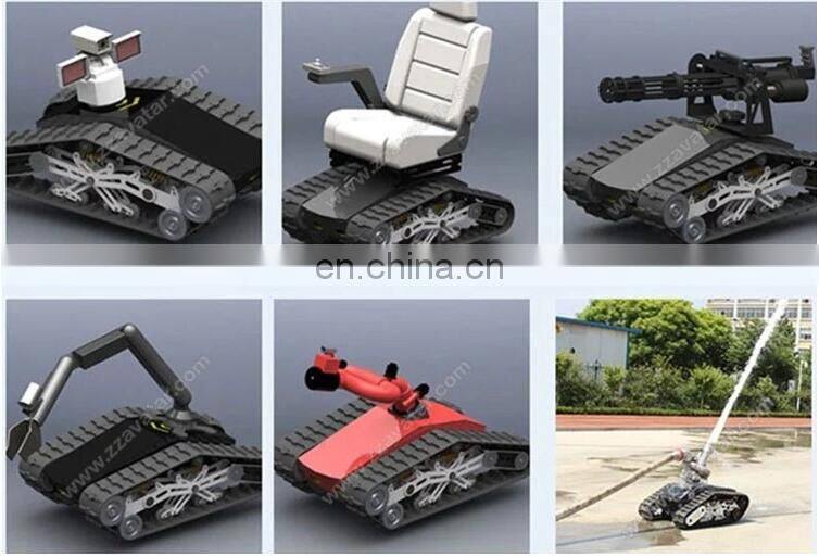 steel tracked crawler robot platform military car offroad robot chassis