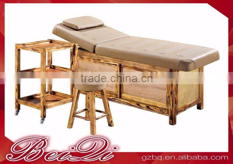 Beiqi 2016 Solid Wood Exquisite Decoration Full Body Massage Bed Strong SPA Massage Table for Sale in Guangzhou