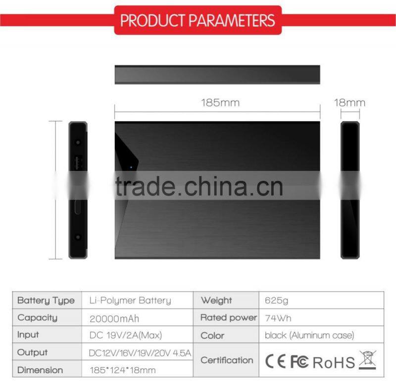 portable charger 20000mah power banks for Laptop Battery Charger