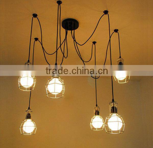 10 Lights Edison Chandelier Light Pendant Lamp
