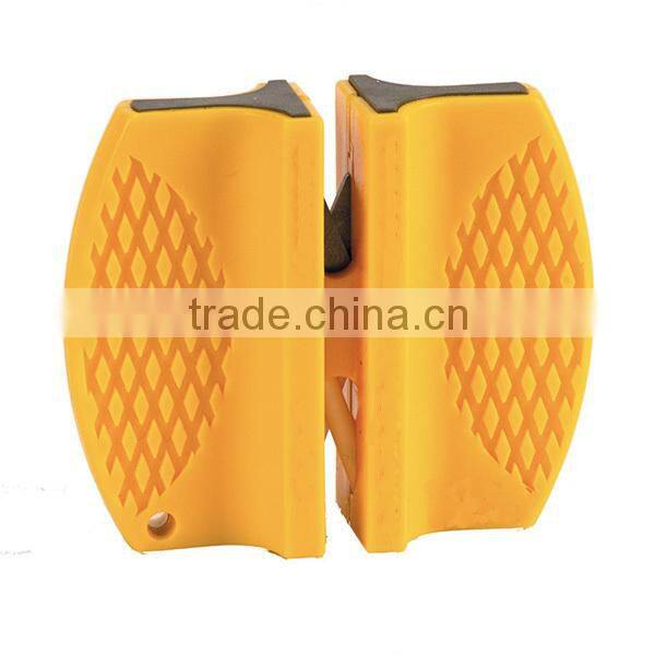 New Mini Ceramic Knife Sharpener Camp Kitchen Pocket Sharpening Tool