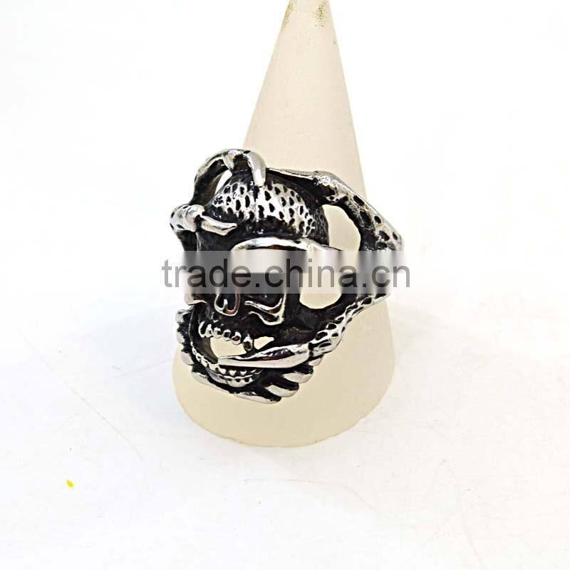 New Gift rings stainless steel jewelry black designs for men rins