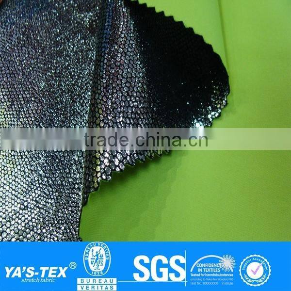 3 layers fluorescent light waterproof windproof PTEF membrane laminated fabric for sportswear jacket