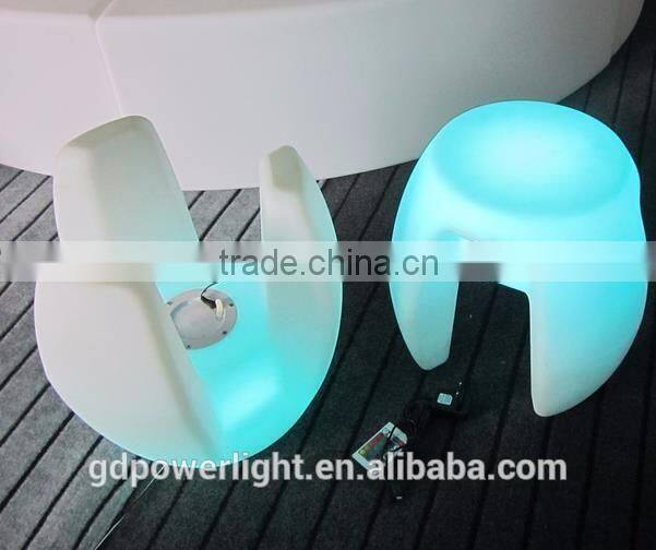 New PE plastic Stool with LED lights and remote control YXF-4340
