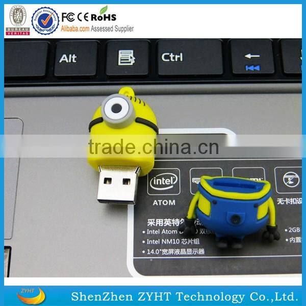 4gb yelllow man usb flash drive