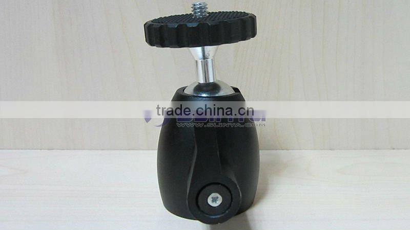 1/4'' Hot Shoe Mount Stand adapter Mini All-Metal Ball Head for Monopod Tripod Light Stand