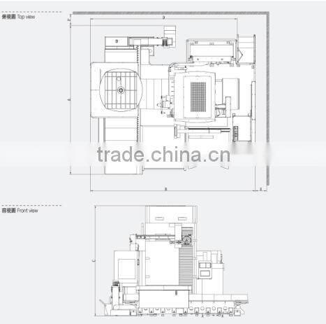 DBM-130B horizontal milling and boring machine CNC lathe for sale