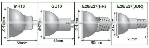 3W mr16 led spot light 1w