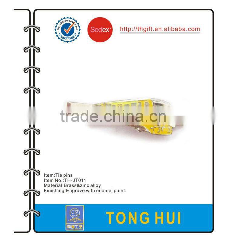 metal tie clips w/clothes logo