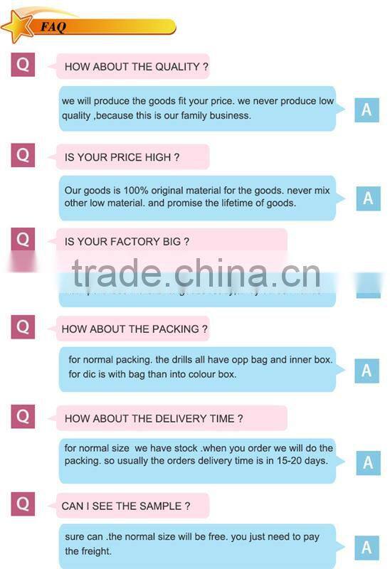 own factory drill bit set