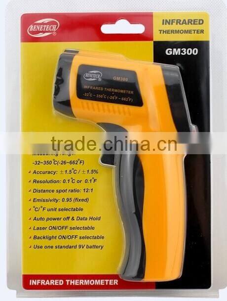 Non-Contact IR Laser Infrared Digital Thermometer LCD Digital Infrared Pyrometer Laser Point Temperature GM300