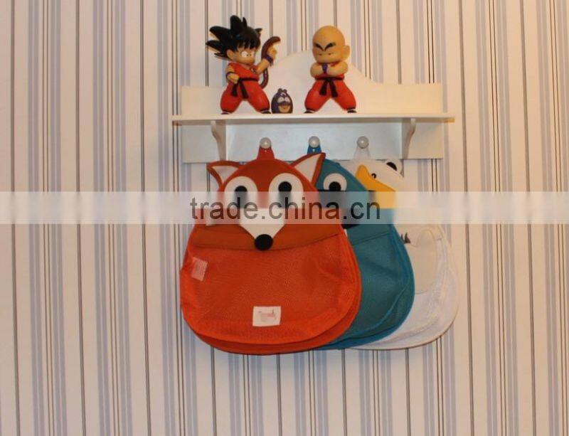 Baby Bath Toy Organizer - Bath Toy Holder for Tub with 1 Strong Suction Cups and Large Bath Toy Storage Bag