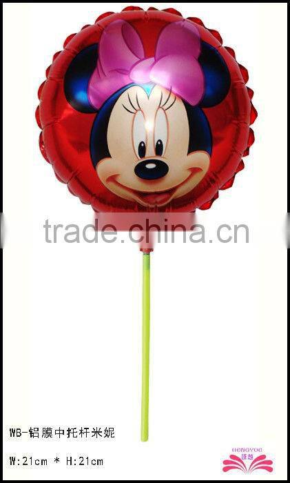8.5inch cartoon balloon within stick