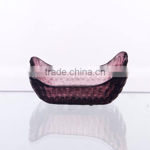 Purple glass bowl