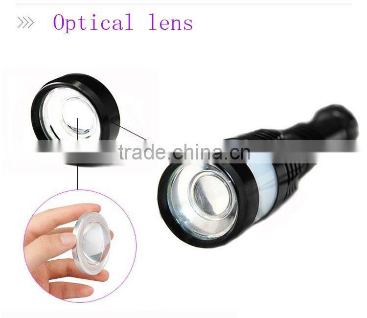 JF Hot sale 5W rechargeable aluminium led zoom bicycle flashlight,most powerful zoom led work light with lampshade